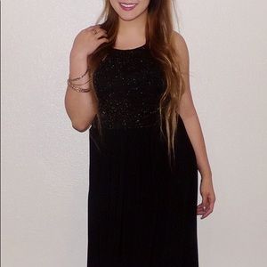 Black maxi dress